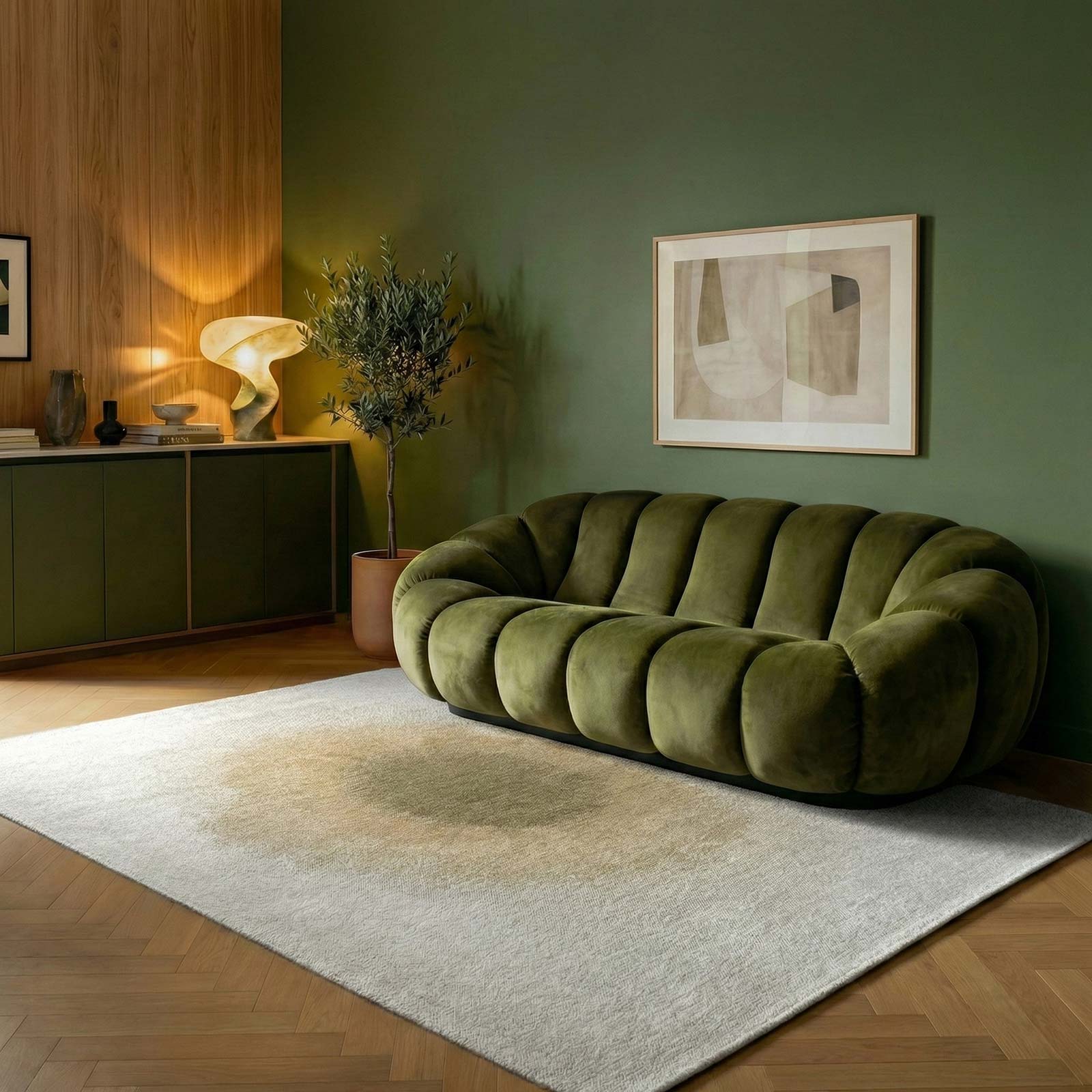 Louis De Poortere tappeto Meditation 2103 Drop Fawn interior